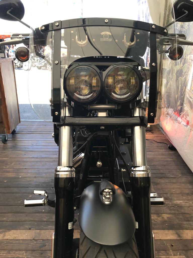 Harley-Davidson-Fat-Bob-LED-Scheinwerfer-5-Zoll